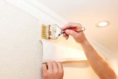 Pose de papier peint à Veyrières — revêtements muraux et toiles de verre